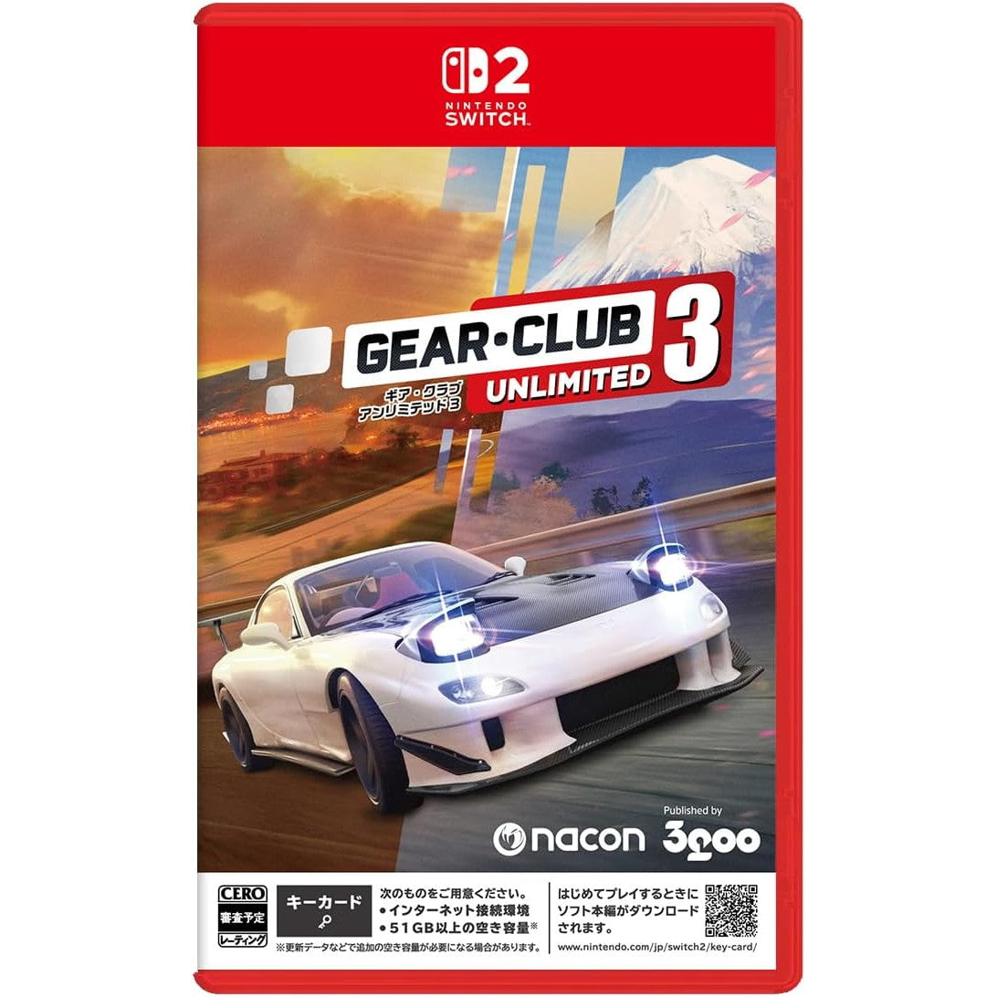 【予約前日出荷】[Switch2] GEAR・CLUB UNLIMITED 3(ギア・クラブ アンリミテッド3) 3goo(20260219)