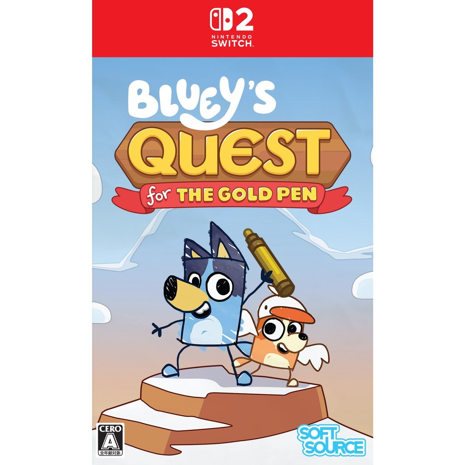 【予約前日出荷】[Switch2] Bluey's Quest for the Gold Pen(ブルーイズ・クエスト・フォー・ザ・ゴールド・ペン) SOFT SOURCE(20260730)