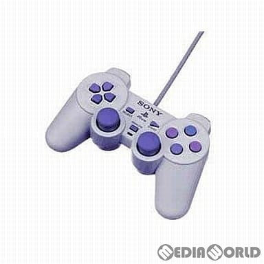 【中古即納】[ACC][PS] アナログコントローラ デュアルショック(DUALSHOCK) ライト・グレー PS one付属コントローラ同等品 SCE(SCPH-110)(20000707)