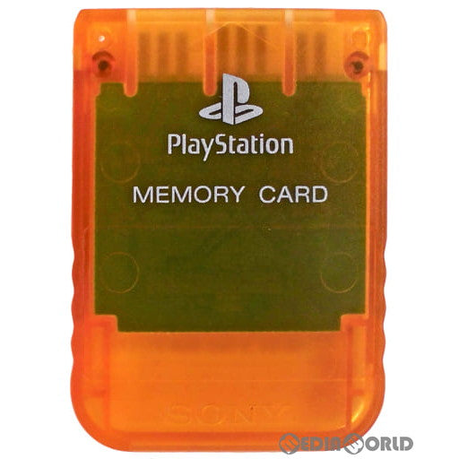 【中古即納】[ACC][PS] プレイステーション PlayStation メモリーカード キャンディーオレンジ SCE(SCPH-1020D)(19980226)