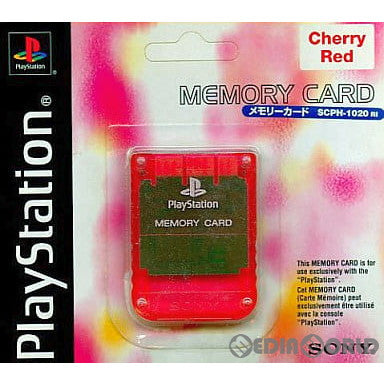 【中古即納】[ACC][PS] プレイステーション PlayStation メモリーカード チェリー・レッド SCE(SCPH-1020RI)(19980226)