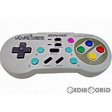 【中古即納】[お得品][表紙説明書なし][ACC][SFC] 必殺コマンドコントローラー 任天堂ライセンス商品 コナミ(RU009)(19930920)