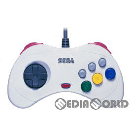【中古即納】[お得品][表紙説明書なし][ACC][SS] セガサターン コントロールパッド ミストグレー(白) セガ・エンタープライゼス(HSS-0101-S)(19960329)