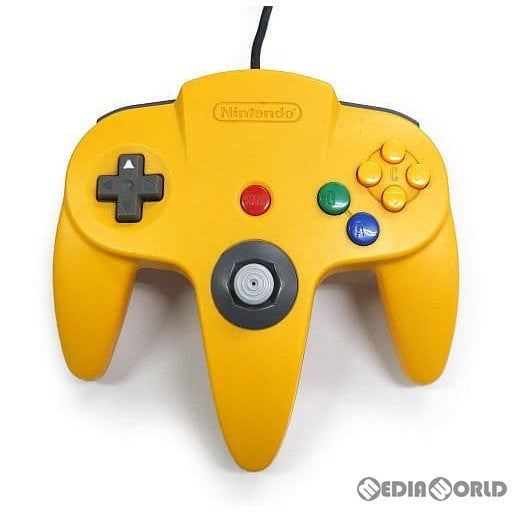 【中古即納】[お得品][表紙説明書なし][ACC][N64] NINTENDO64(ニンテンドウ64) コントローラ ブロス(イエロー) 任天堂(NUS-005-CY)(19960623)
