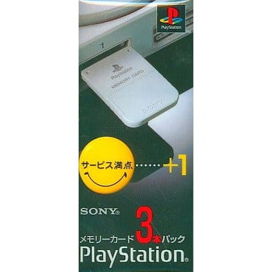【中古即納】[ACC][PS] メモリーカード3本パック SCE(SCPH-1170)(19961115)