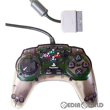 【中古即納】[ACC][PS] プレイステーション専用コントローラ アスキーパッドV2(Ascii Pad V2) 透明ブラック ソニーライセンス商品 アスキー(SLPH-00047)(19971002)