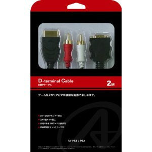 【中古即納】[ACC][PS2] PS2用 D端子ケーブル2 カラット(KRD2-220)(20010330)