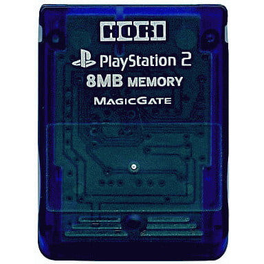 【中古即納】[ACC][PS2] PlayStation2 専用メモリーカード 8MB クリアブルー ソニーライセンス商品 HORI(HP2-15)(20011108)