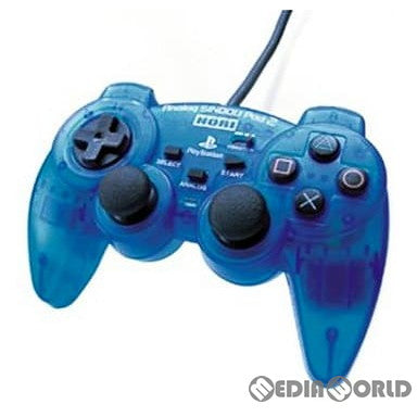 【中古即納】[ACC][PS2] アナログ振動パッド2 クリアブルー アナログコントローラ(DUALSHOCK 2)互換 ソニーライセンス商品 HORI(HP2-19)(20020124)