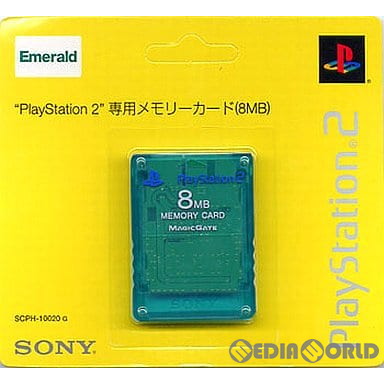 【中古即納】[お得品][表紙説明書なし][ACC][PS2] PlayStation2専用メモリーカード(8MB) エメラルド SCE(SCPH-10020G)(20020627)