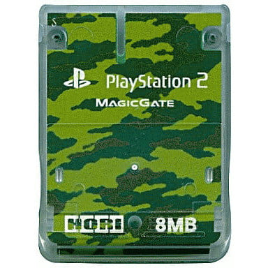 【中古即納】[ACC][PS2] PlayStation2 専用メモリーカード 8MB 迷彩 HORI(HP2-32)(20020627)