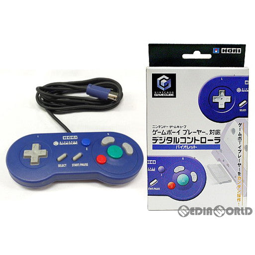 【中古即納】[ACC][GC] ニンテンドー ゲームキューブ/ゲームボーイプレーヤー対応 デジタルコントローラ バイオレット 任天堂ライセンス商品 HORI(HGC-12)(20030321)