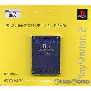 【中古即納】[ACC][PS2] PlayStation2専用 メモリーカード8MB ミッドナイト・ブルー SCE(SCPH-10020MB)(20030612)