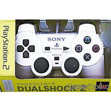 【中古即納】[表紙説明書なし][ACC][PS2]アナログコントローラー DUALSHOCK2(デュアルショック2) セラミック・ホワイト SCE(SCPH-10010CW)(20031204)