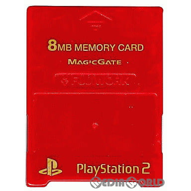 【中古即納】[ACC][PS2] プレイステーション2専用 メモリーキング2 8MB レッド ソニーライセンス商品 フジワーク(PXMC-R)(20020322)