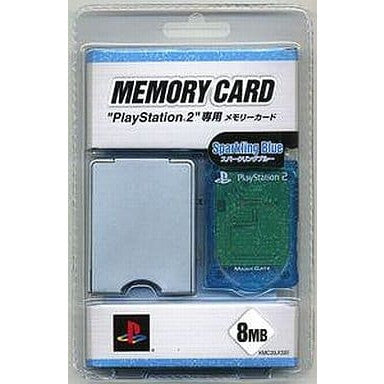【中古即納】[ACC][PS2] PlayStation2専用 MEMORY CARD(プレイステーション2専用 メモリーカード) 8MB スパークリングブルー ソニーライセンス商品 ケムコ(KMC20J(SB))(20040520)