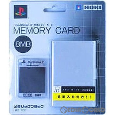 【中古即納】[ACC][PS2] メモリーカード8MB メタリックブラック ソニーライセンス商品 HORI(HP2-122)(20040617)