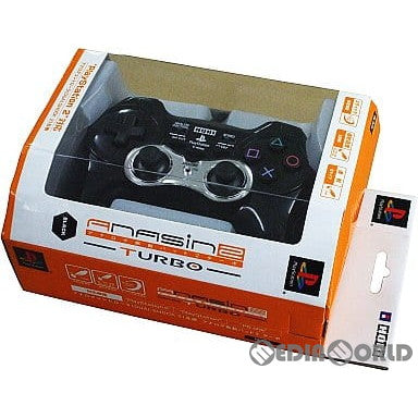 【中古即納】[ACC][PS2] アナログ振動パッド2ターボ ブラック(PS2用) ソニーライセンス商品 HORI(HP2-137)(20040916)