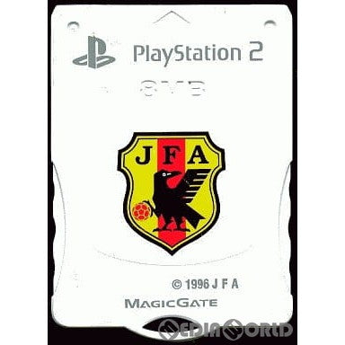 【中古即納】[ACC][PS2] PlayStation2専用 サッカー日本代表 MEMORY CARD(メモリーカード) 8MB ジャパンホワイト ソニーライセンス商品 ケムコ(KMC20JJW )(20060427)