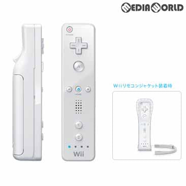 【中古即納】[ACC][Wii] Wiiリモコンジャケット・専用ストラップ付き Wiiリモコン(Wii Remote) シロ 任天堂(RVL-A-CW)(20061202)