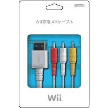【中古即納】[お得品][表紙説明書なし][ACC][Wii] Wii専用 AVケーブル(Wii U対応) 任天堂(RVL-A-KT/RVL-009)(20061202)