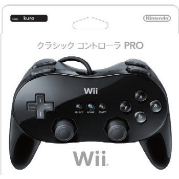 【中古即納】[ACC][Wii] クラシックコントローラPRO(プロ) クロ(Wii/Wii U用) 任天堂(RVL-A-R2K)(20090801)