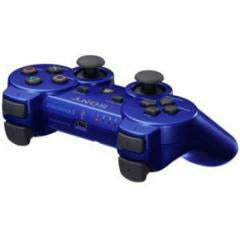 【中古即納】[ACC][PS3] ワイヤレスコントローラー DUALSHOCK3(デュアルショック3) メタリック・ブルー SCE(CECH-ZC2JMB)(20091029)