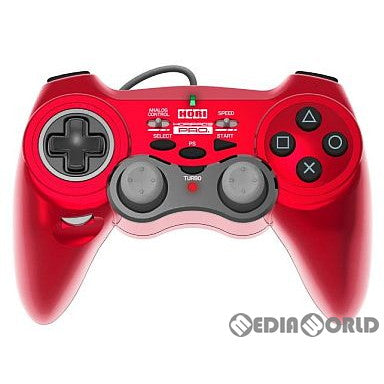 【中古即納】[ACC][PS3] PlayStation3対応 アナログコントローラ ホリパッド3PRO レッド ソニーライセンス商品 HORI(HP3-107)(20110728)