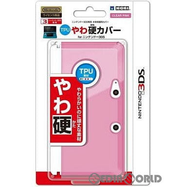 【新品】【お取り寄せ】[ACC][3DS] TPUやわ硬カバー for ニンテンドー3DS クリアピンク 任天堂ライセンス商品 HORI(3DS-086)(20111201)