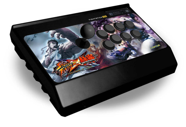 【中古即納】[ACC][PS3] STREET FIGHTER(ストリートファイター) × 鉄拳 アーケード ファイトスティック プロ クロスデザイン for PlayStation3 Mad Catz(マッドキャッツ)(MCZJ-00015)(20120308)