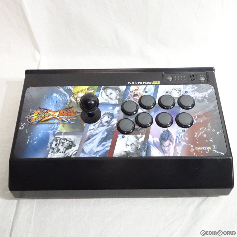 【中古即納】[ACC][PS3] STREET FIGHTER(ストリートファイター) × 鉄拳 アーケード ファイトスティック プロ ラインデザイン for PlayStation3 Mad Catz(マッドキャッツ)(MCZJ-00019)(20120308)