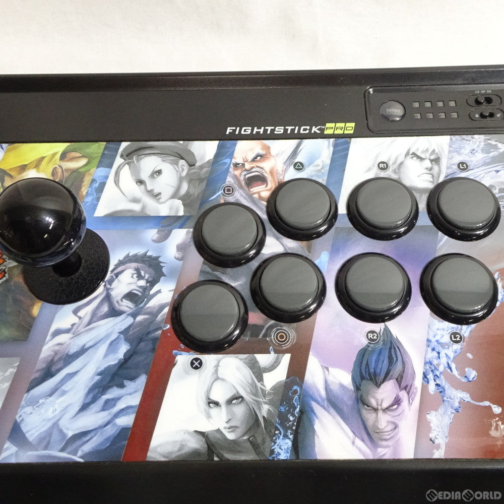 【中古即納】[ACC][PS3] STREET FIGHTER(ストリートファイター) × 鉄拳 アーケード ファイトスティック プロ ラインデザイン for PlayStation3 Mad Catz(マッドキャッツ)(MCZJ-00019)(20120308)