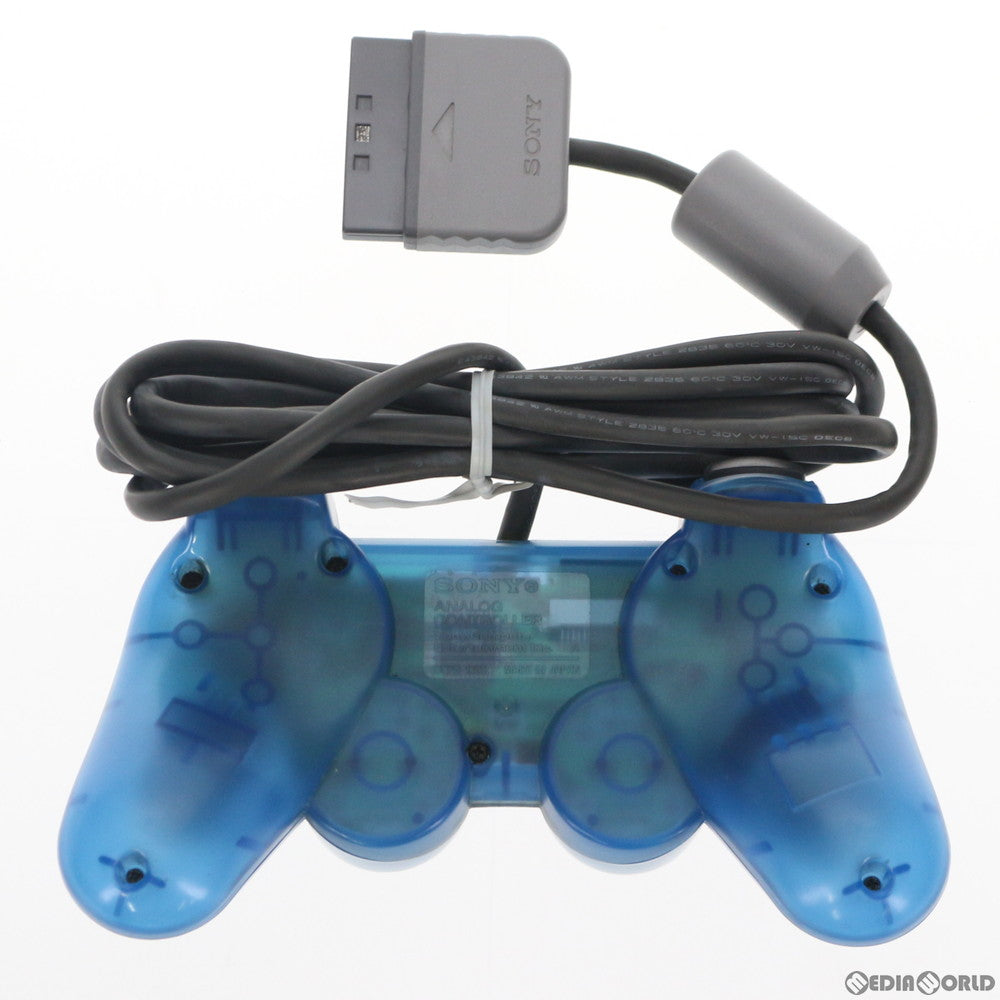 【中古即納】[ACC][PS] アナログコントローラ デュアルショック(DUALSHOCK) クリアブルー SCE(SCPH-1200)(20051123)