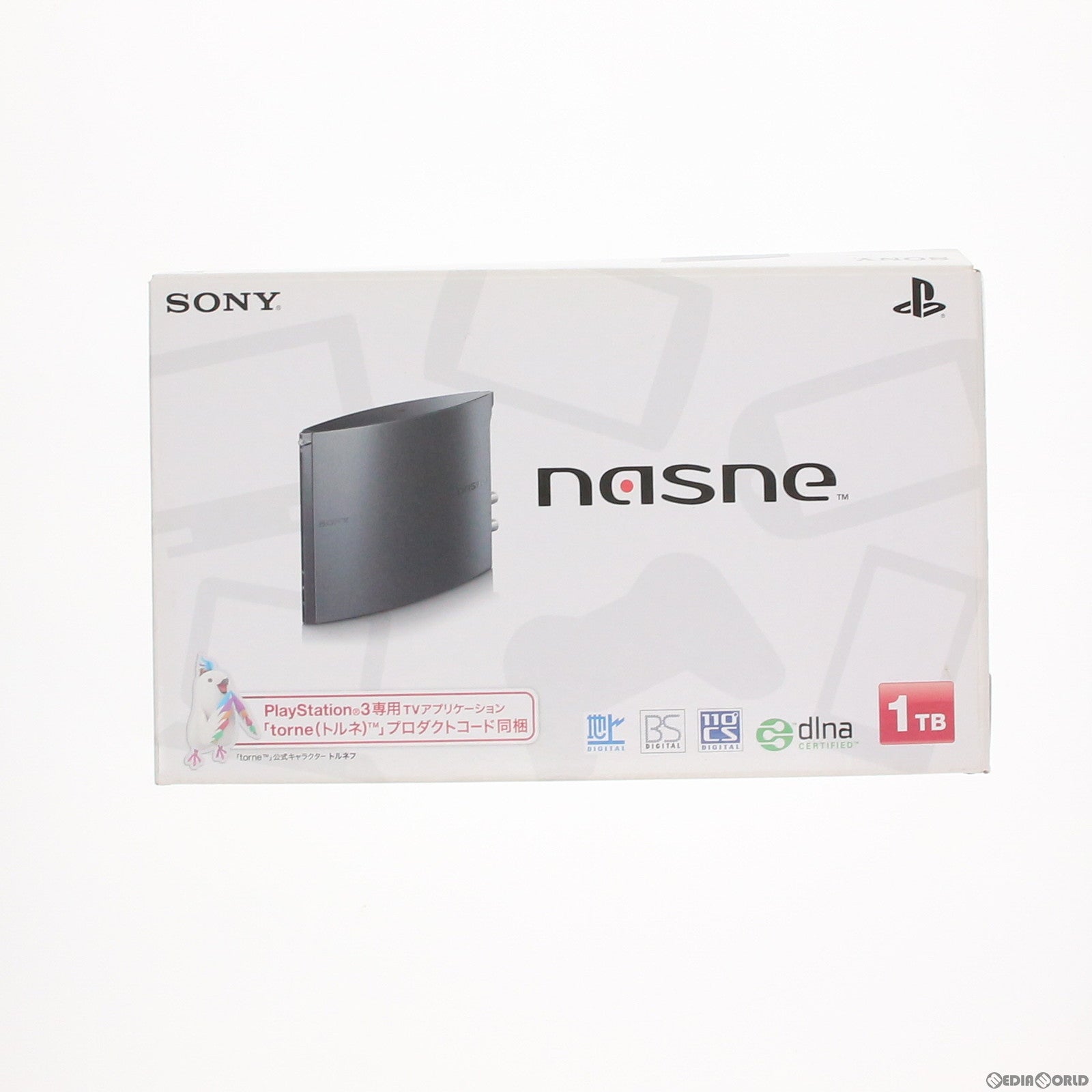 【中古即納】[お得品][表紙説明書なし][ACC][PS3] ネットワークレコーダー&メディアストレージ nasne(ナスネ) 1TBモデル(CECH-ZNR2J)(20131010)