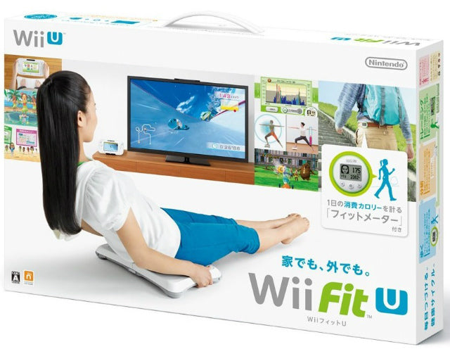 【中古即納】[ACC][WiiU] Wii Fit U バランスWiiボード(シロ) + フィットメーター(ミドリ) セット 任天堂(WUP-R-ASTJ)(20140201)