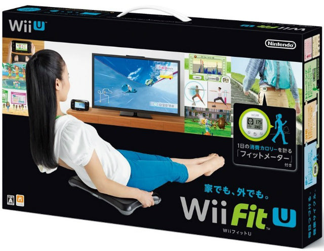 【中古即納】[ACC][WiiU] Wii Fit U バランスWiiボード(クロ) + フィットメーター(ミドリ) セット 任天堂(WUP-W-ASTJ)(20140201)