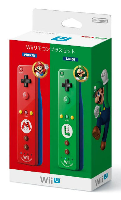 【中古即納】[お得品][表紙説明書なし][ACC][WiiU] Wiiリモコンプラスセット(マリオ・ルイージ) 任天堂(RVL-A-PN01)(20131121)