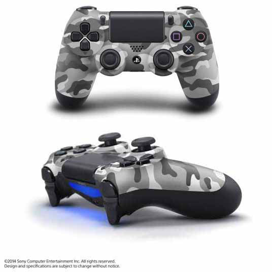【中古即納】[ACC][PS4] ワイヤレスコントローラー デュアルショック4(DUALSHOCK4) アーバン・カモフラージュ SCE(CUH-ZCT1J04)(20141113)