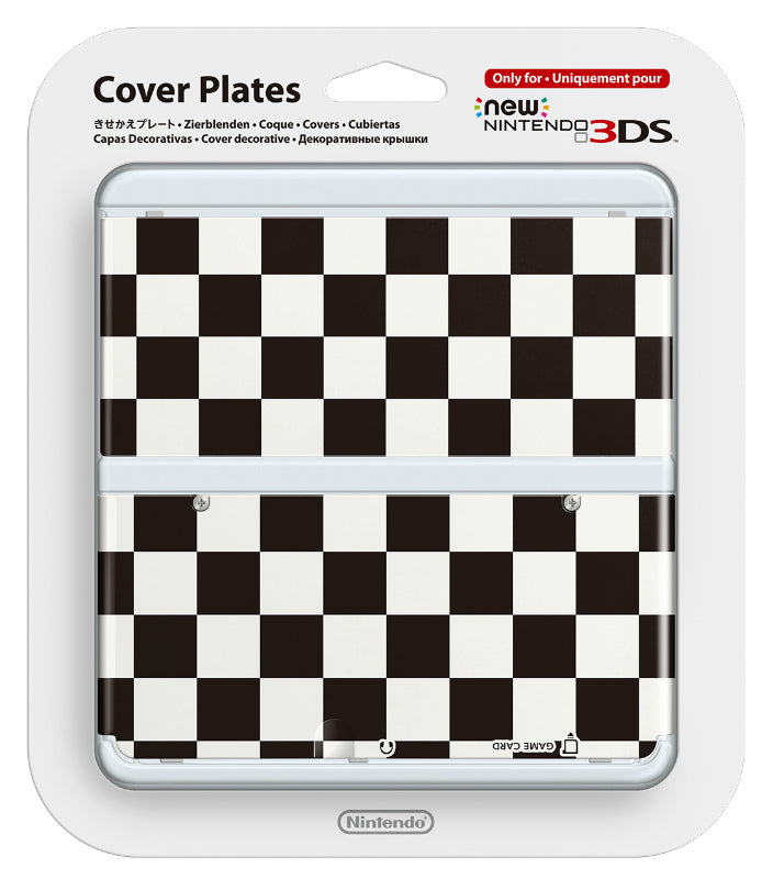 【中古即納】[ACC][3DS] Newニンテンドー3DS きせかえプレート No.008(チェック ブラック×ホワイト) 任天堂(KTR-A-CPAK)(20141011)