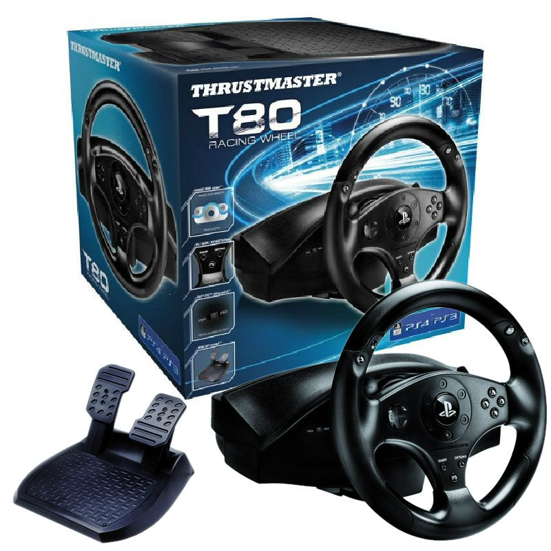 【中古即納】[お得品][表紙説明書なし][ACC][PS4] T80 Racing Wheel for PlayStation(R)4/PlayStation(R)3　MSY(20160507)
