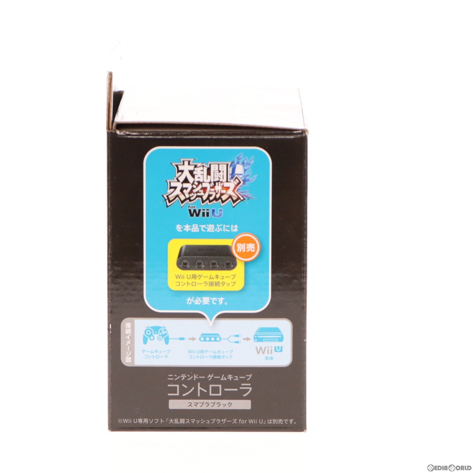 【中古即納】[お得品][表紙説明書なし][ACC][WiiU] ニンテンドーゲームキューブ コントローラ スマブラブラック 任天堂(DOL-A-CKB)(20141206)