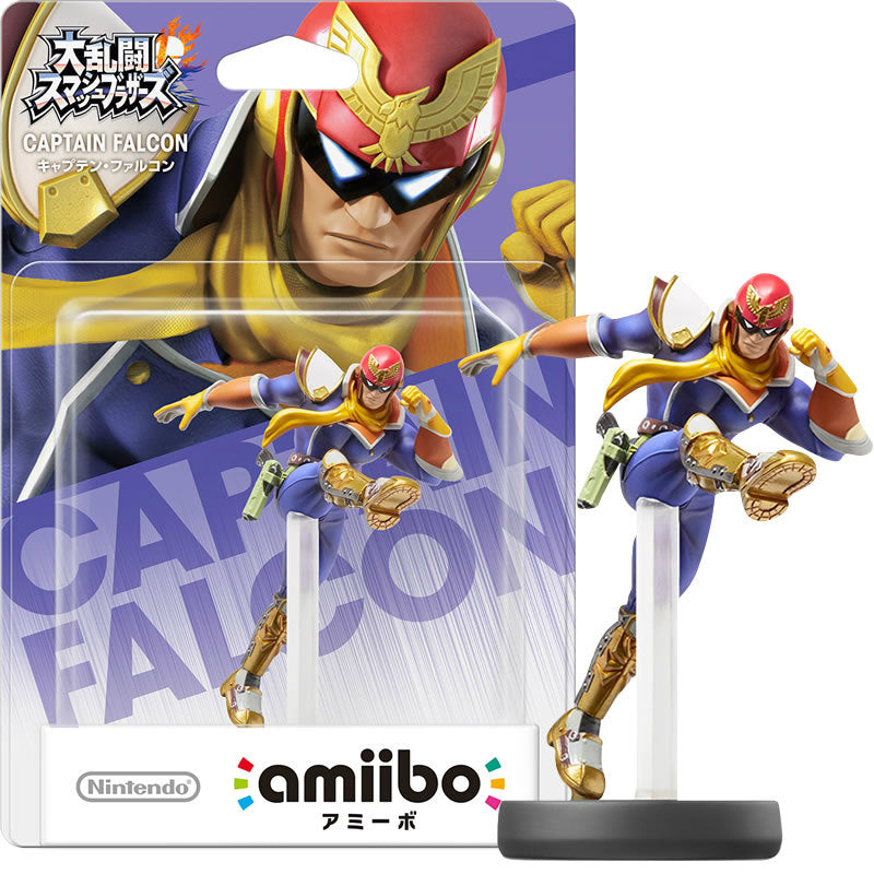 【中古即納】[ACC][WiiU] amiibo(アミーボ) キャプテン・ファルコン(大乱闘スマッシュブラザーズシリーズ) 任天堂(NVL-C-AAAU)(20141206)