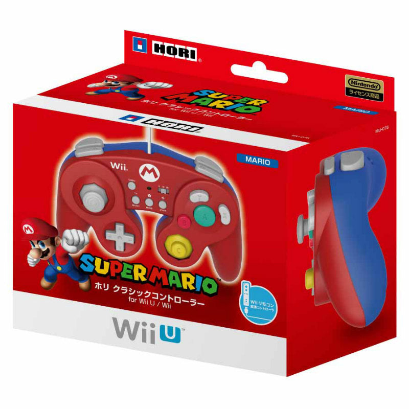 【中古即納】[ACC][GC] ホリ クラシックコントローラー for Wii U / Wii マリオ 任天堂ライセンス商品 HORI(WIU-075)(20141206)