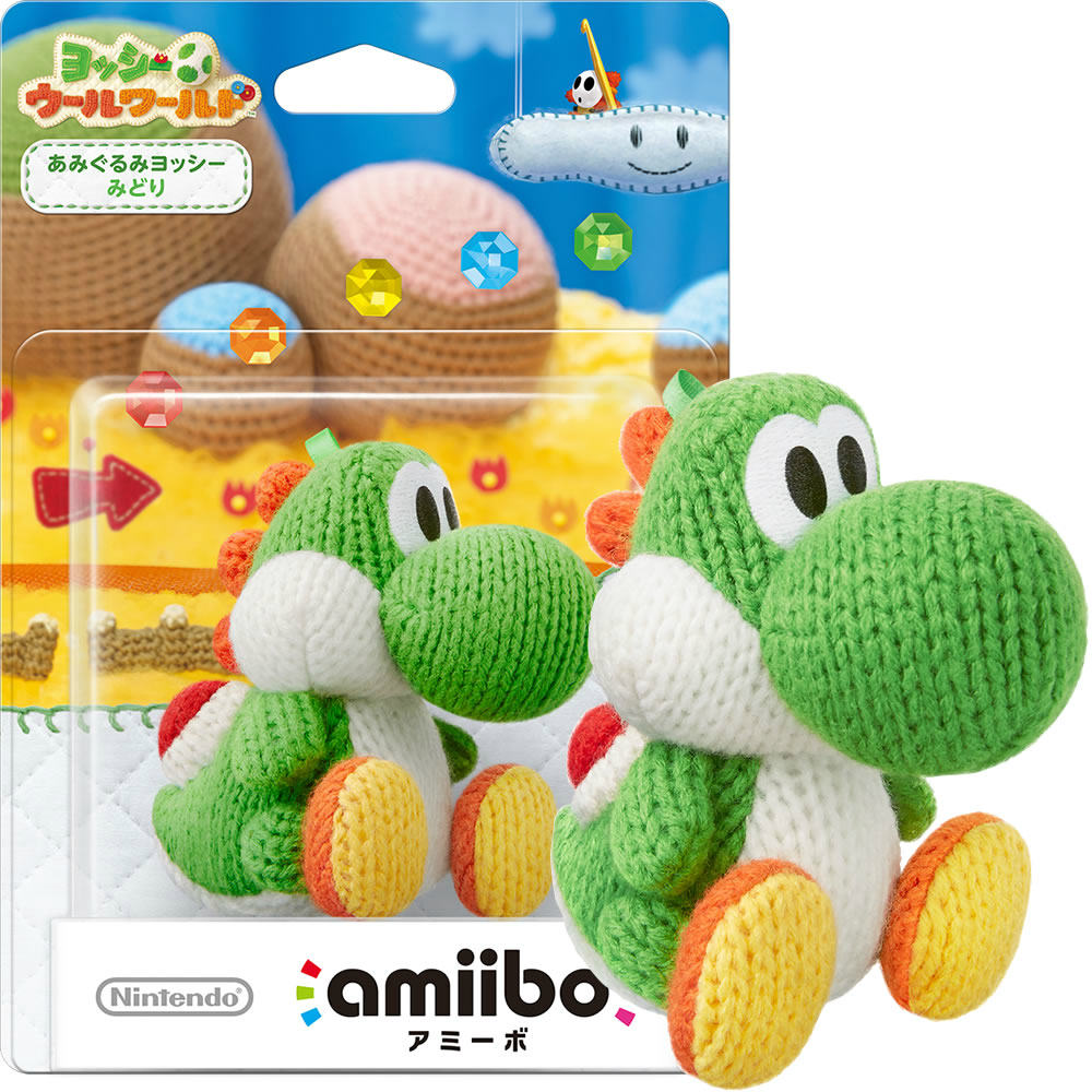 【中古即納】[ACC][Switch] amiibo(アミーボ) あみぐるみヨッシー みどり(ヨッシー ウールワールドシリーズ) 任天堂(NVL-C-YAAA)(20150716)