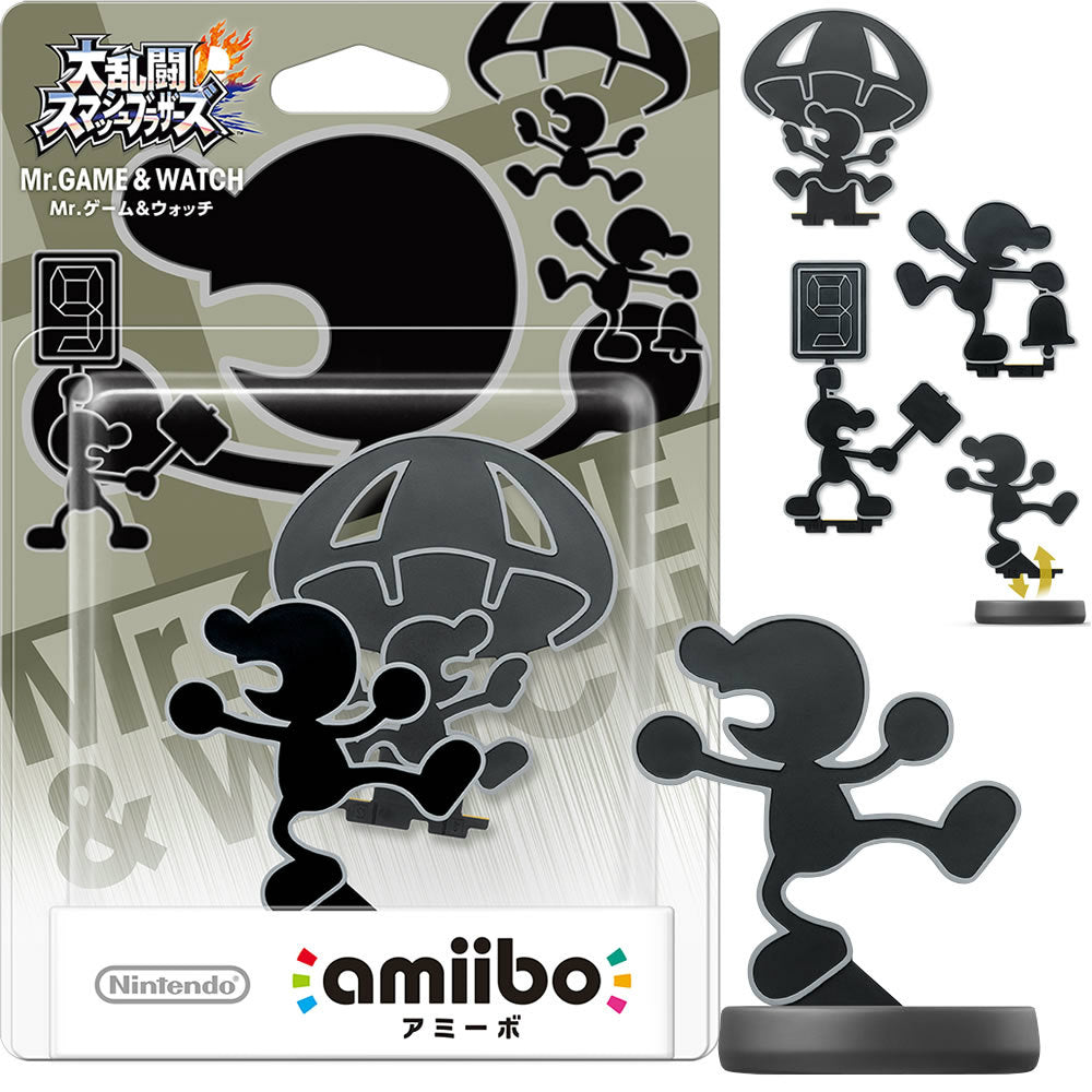 【中古即納】[ACC][WiiU] amiibo(アミーボ) Mr.ゲーム&ウォッチ(大乱闘スマッシュブラザーズシリーズ) 任天堂(NVL-C-AABX)(20151029)
