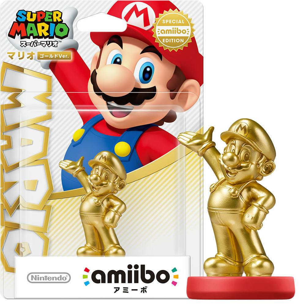 【中古即納】[お得品][表紙説明書なし][ACC][Switch] amiibo(アミーボ) マリオ【ゴールドVer.】(スーパーマリオシリーズ) 任天堂(NVL-C-ABAG)(20151217)