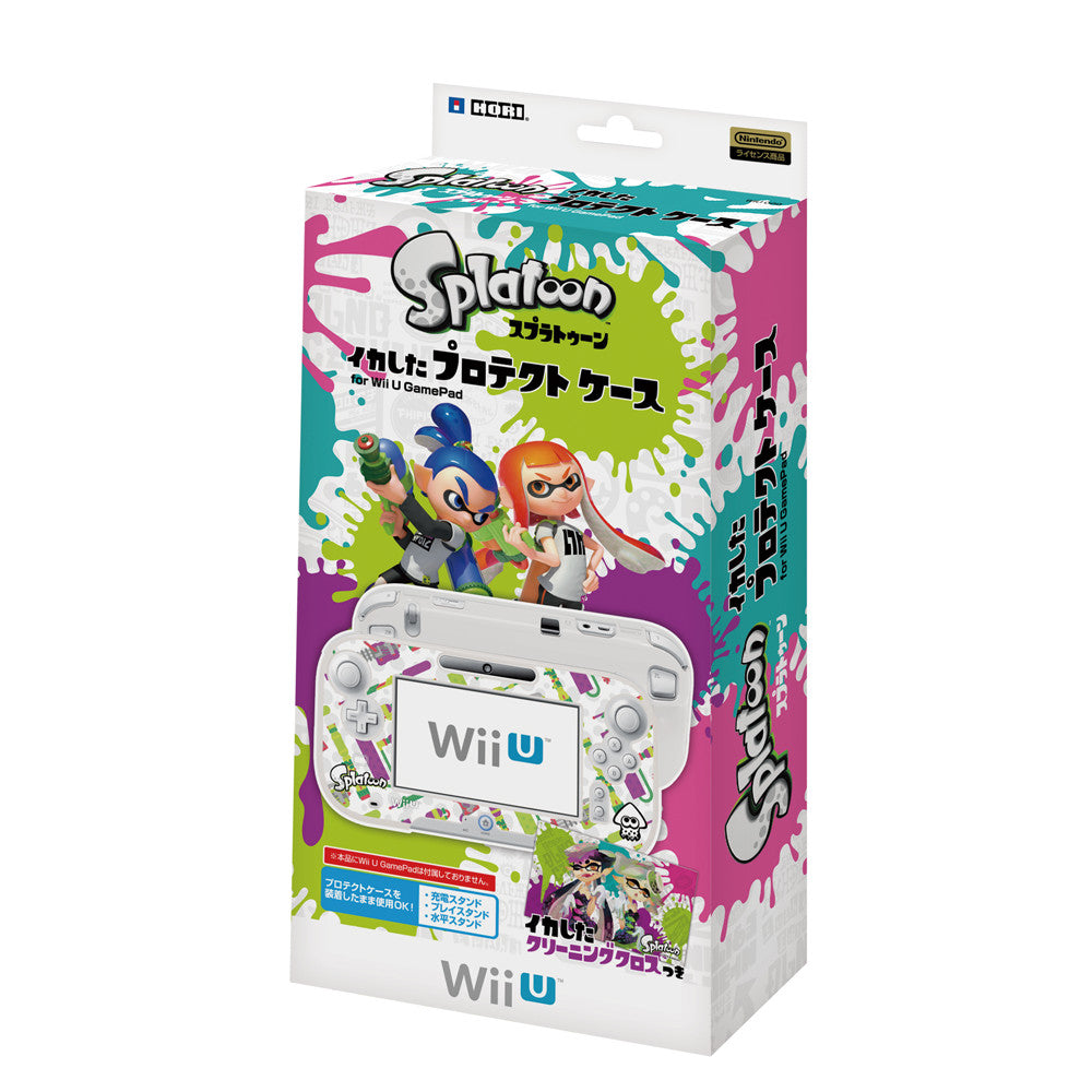 【中古即納】[ACC][WiiU] スプラトゥーン イカしたプロテクトケース for Wii U GamePad HORI(WIU-099)(20160401)