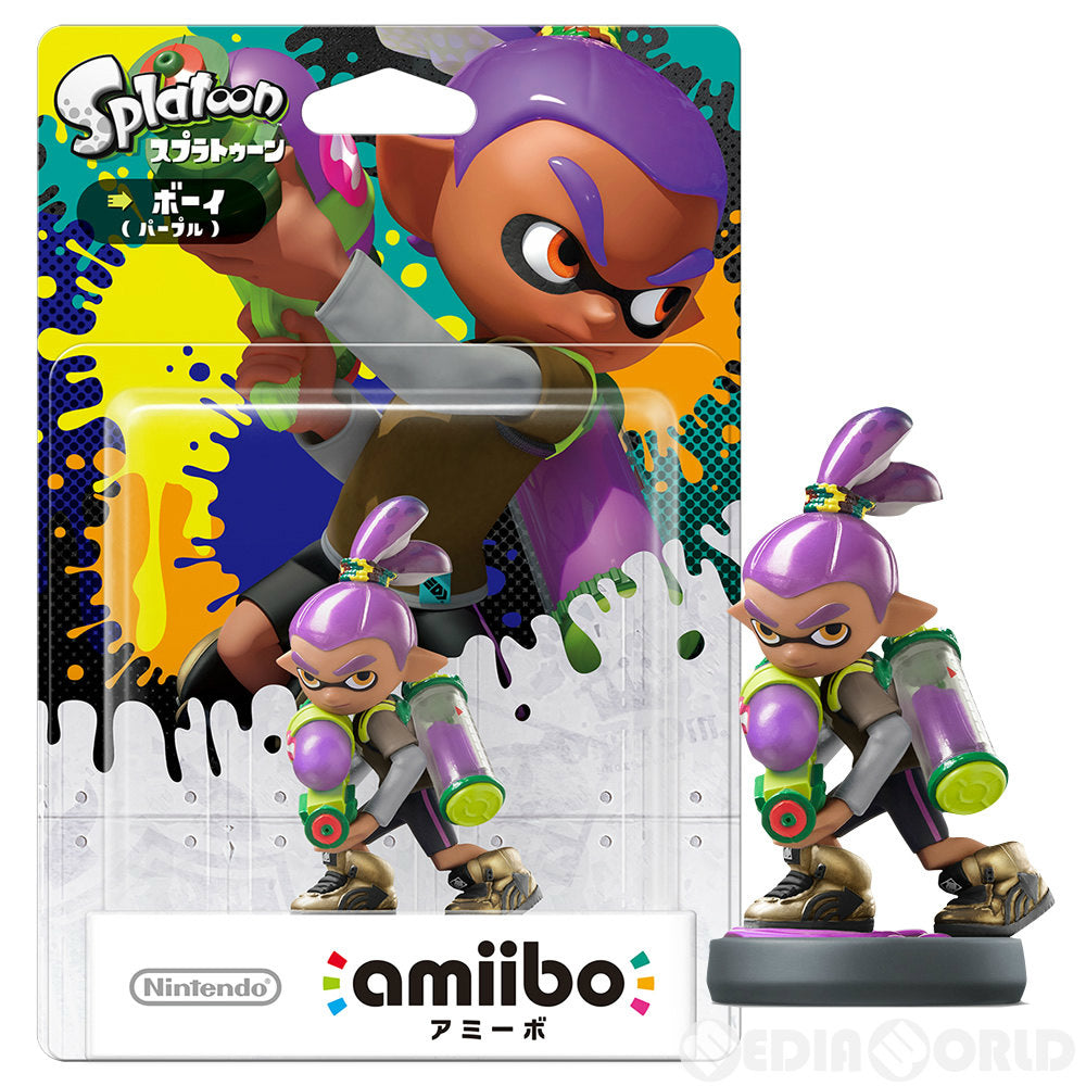 【新品即納】[ACC][Switch] amiibo(アミーボ) ボーイ【パープル】(スプラトゥーンシリーズ) 任天堂(NVL-C-AEAG) (20160707)