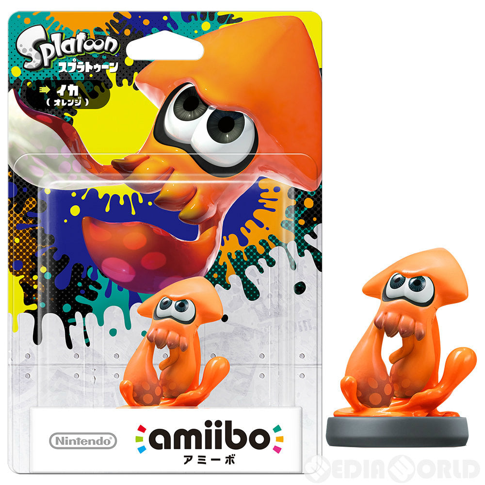 【新品即納】[ACC][Switch] amiibo(アミーボ) イカ【オレンジ】(スプラトゥーンシリーズ) 任天堂(NVL-C-AEAH) (20160707)