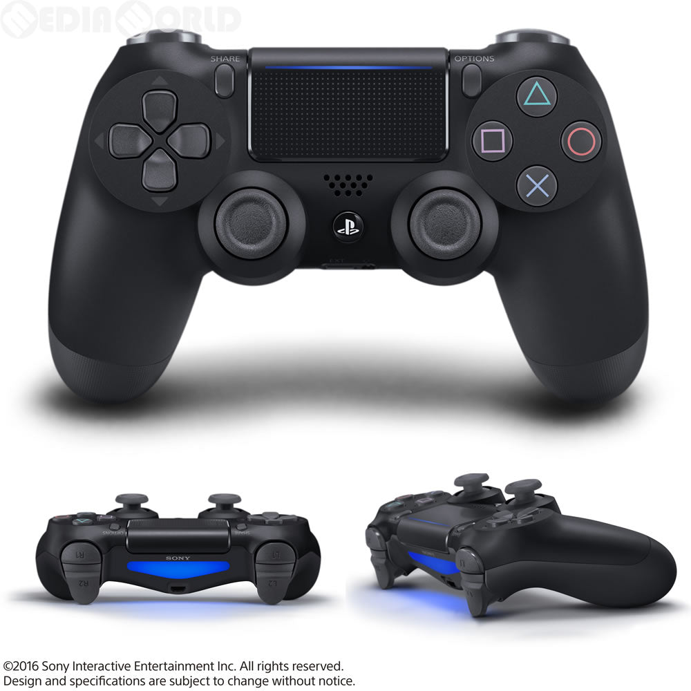 【新品】【お取り寄せ】[ACC][PS4] ワイヤレスコントローラー DUALSHOCK4(デュアルショック4) ジェット・ブラック SCE(CUH-ZCT2J)(20160915)